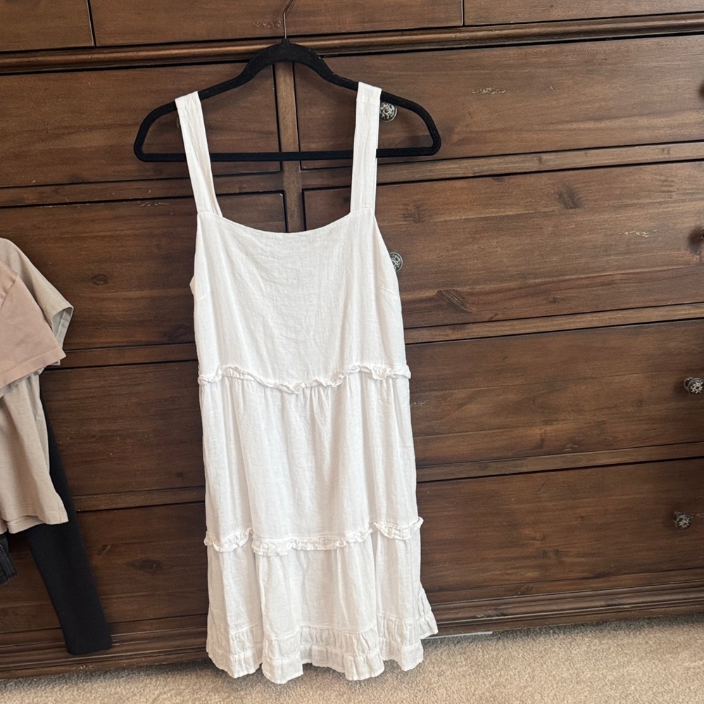 Rails white linen dress
